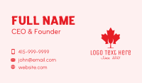Canadian Cocktail Bar  Business Card Image Preview