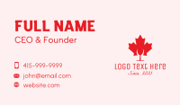 Canadian Cocktail Bar  Business Card Design