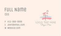 Fancy Flamingo  Business Card Image Preview