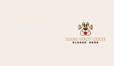 Puppy Pet Paw Business Card Image Preview