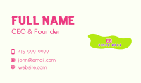 Cute Playful Wordmark Business Card Image Preview