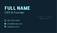 Outline Signature Business Business Card Design