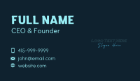 Outline Signature Business Business Card Image Preview