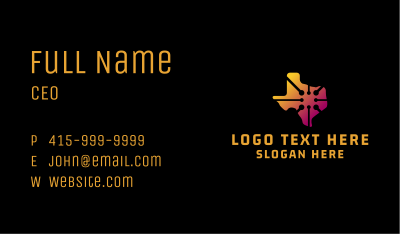 Tech Map Texas Business Card