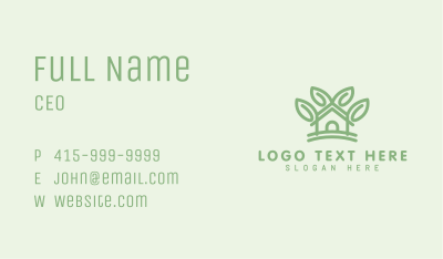 Nature House Garden Business Card Image Preview