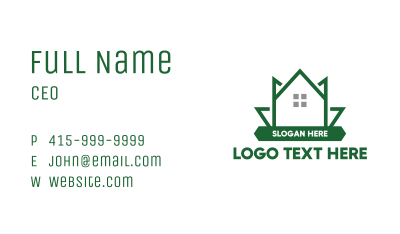Green Leaf House Business Card