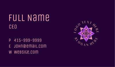 Wellness Lotus Flower Business Card Image Preview