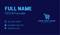 Computer Tech Shopping Cart Business Card Image Preview