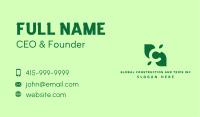 Organic Leaf Letter C Business Card Image Preview
