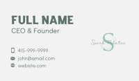 Organic Feminine Letter Business Card Image Preview