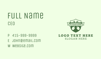 Lawn Grass Shovel Business Card Image Preview