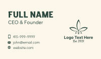 Medical Weed Leaf Business Card Image Preview