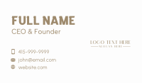 Elegant Minimalist Wordmark Business Card Image Preview