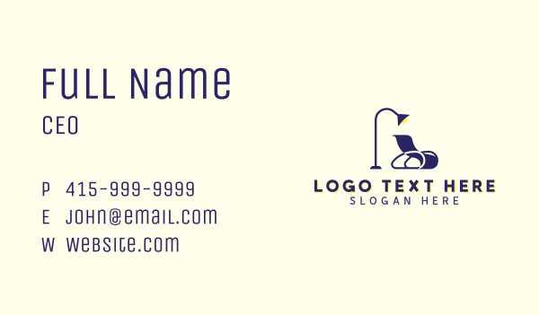 Lamp Chair Decor Business Card Design Image Preview