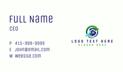 Eco House Cleaning  Business Card Image Preview