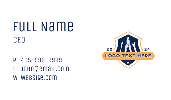 Industrial Utility Tools Business Card Design Image Preview