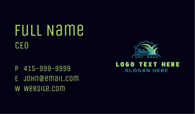 Tall Grass Cutting Business Card Image Preview