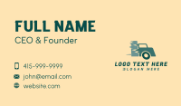 Delivery Truck Logistics Business Card Image Preview