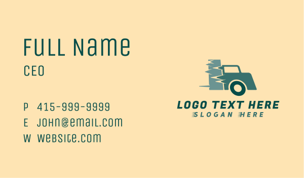 Delivery Truck Logistics Business Card Design Image Preview