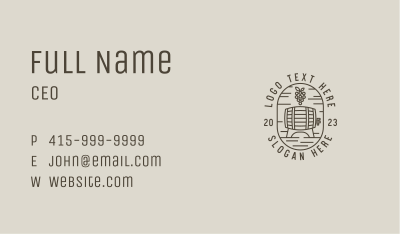 Organic Grape Winery Maker Business Card Image Preview