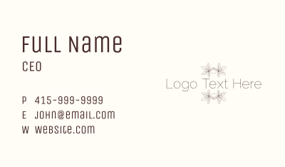 Nature Wellness Wordmark Business Card Image Preview