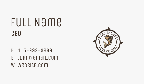 Fish Marine Fishing Business Card Design Image Preview