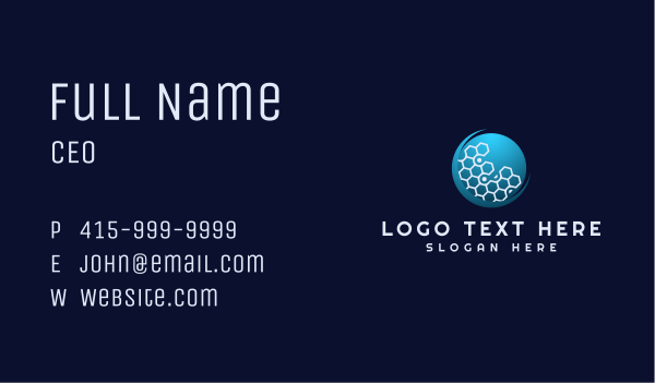 Digital Global Company Business Card Design Image Preview