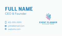 Colorful Hand Charity Business Card Image Preview