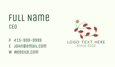 Christmas Lights Decorator Business Card Image Preview