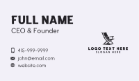 Folding Chair Furniture Business Card Image Preview