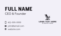 Folding Chair Furniture Business Card Image Preview