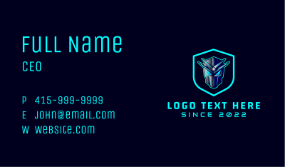 Gaming Technology Robot Business Card Image Preview