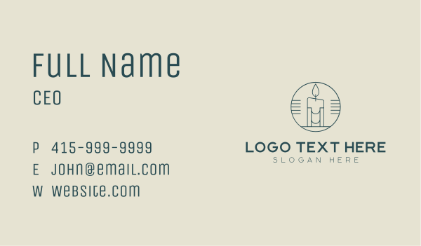 Decor Candle Maker Business Card Design Image Preview