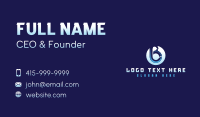 Technology Cyber Letter B Business Card Image Preview