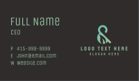 Leaf Ampersand Font Business Card Image Preview