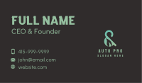Leaf Ampersand Font Business Card Image Preview