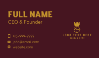 Golden Castle Time  Business Card Image Preview