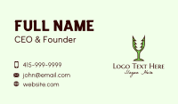 Forest Wine Glass Business Card Image Preview