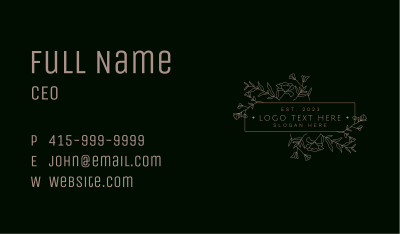 Floral Organic Stylist Business Card Image Preview