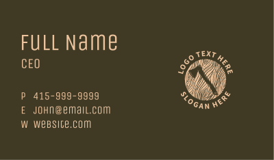 Lumberjack Wood Axe Business Card Image Preview