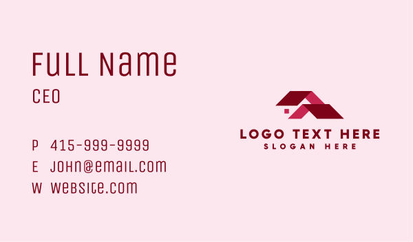 Residential House Roofing Business Card Design Image Preview