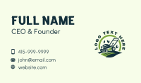 Backyard Mower Landscaping Business Card Design