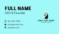 Happy Penguin Mascot Business Card Design