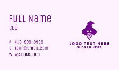 Magic Wizard Hat Business Card Image Preview
