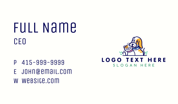 Dog Cat Veterinarian Business Card Design Image Preview