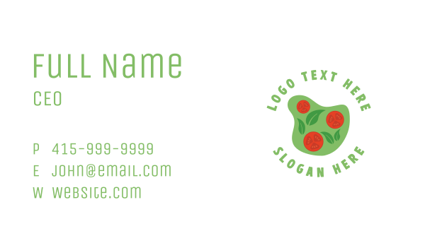 Healthy Salad Restaurant Business Card Design Image Preview