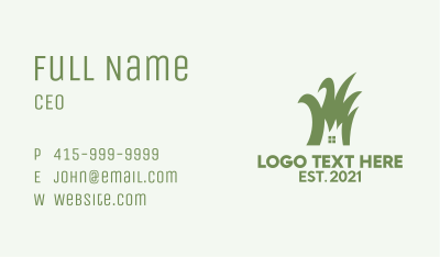 Green House Lawn Care  Business Card Image Preview