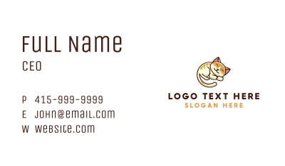 Pet Cat Vet Business Card Image Preview