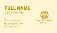 Round Gold Church Business Card Image Preview