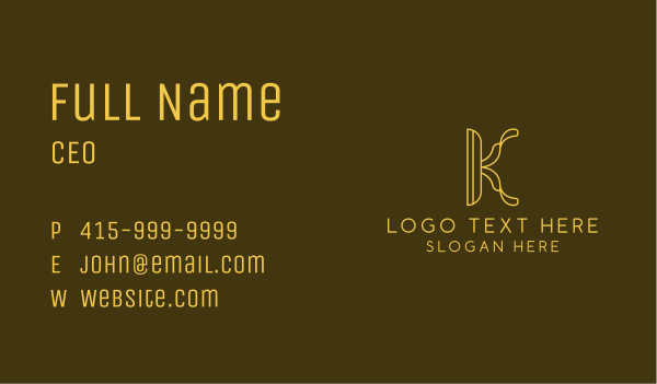 Stylish Elegant Ribbon Business Card Design Image Preview